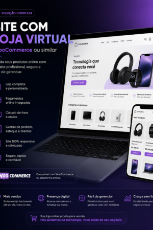 site com loja virtual (woocommerce ou similar)
