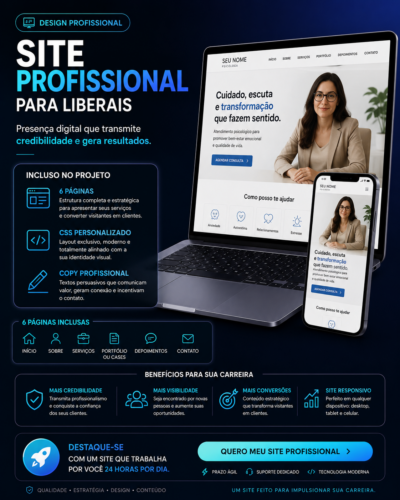 Home site profissional luberal (6 páginas + css + copy)