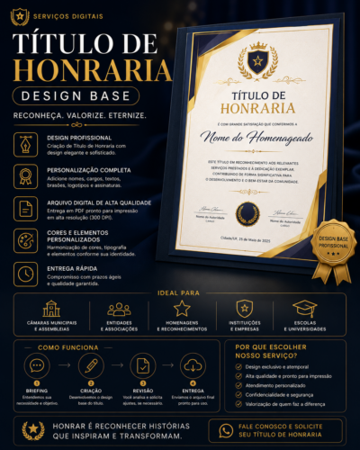 Home título de honraria – design base