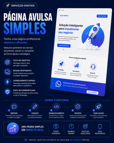 Home página avulsa simples